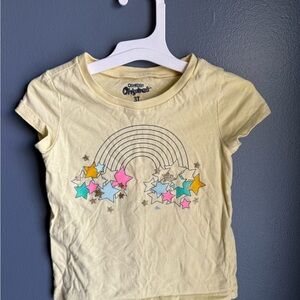 OshKosh B'gosh Light Yellow Star Rainbow Tee